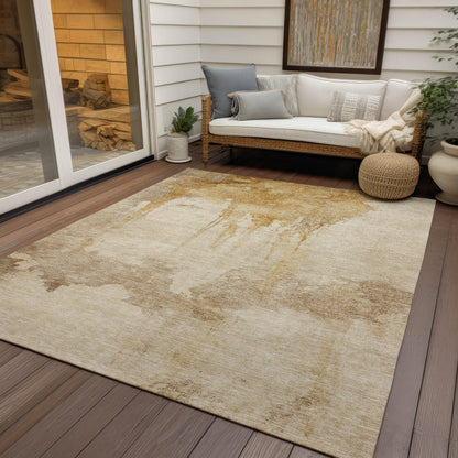 Addison Rugs Naelon Gold Washable Indoor-Outdoor Rug