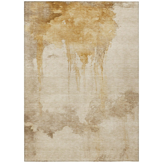 Addison Rugs Naelon Gold Washable Indoor-Outdoor Rug