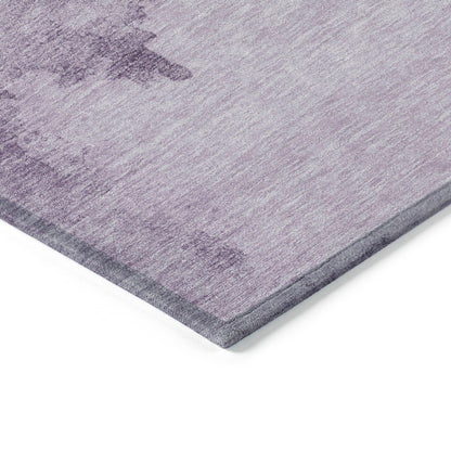 Addison Rugs Naelon Purple Washable Indoor-Outdoor Rug