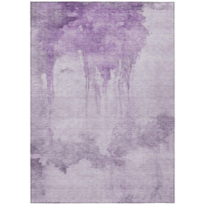 Addison Rugs Naelon Purple Washable Indoor-Outdoor Rug