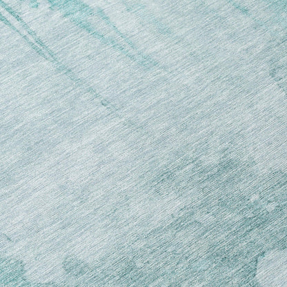 Addison Rugs Naelon Teal Washable Indoor-Outdoor Rug