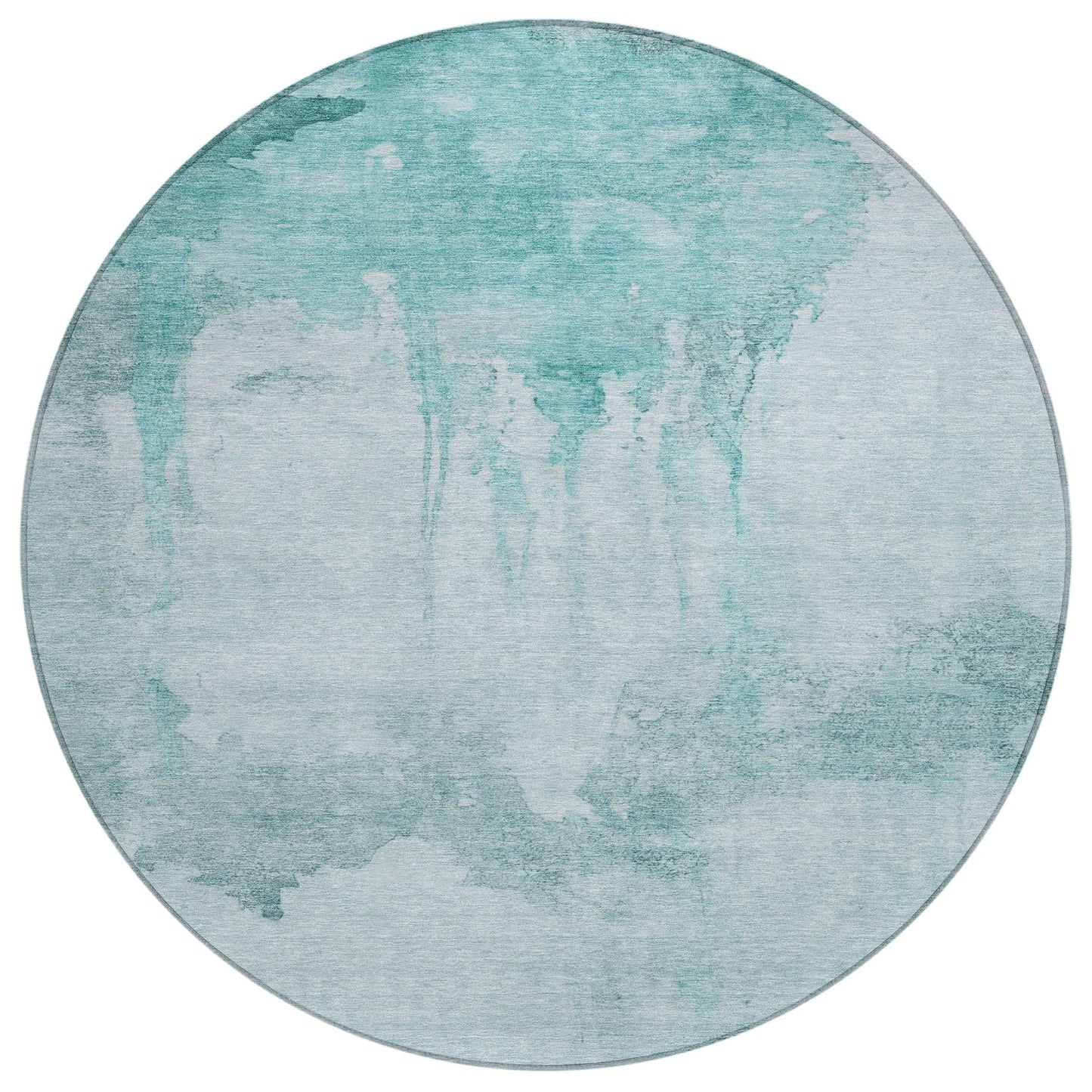 Addison Rugs Naelon Teal Washable Indoor-Outdoor Rug