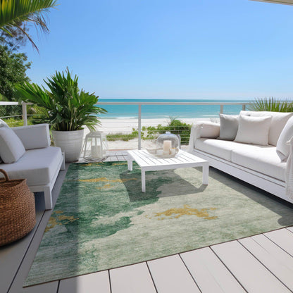 Addison Rugs Naelora Green Washable Indoor-Outdoor Rug