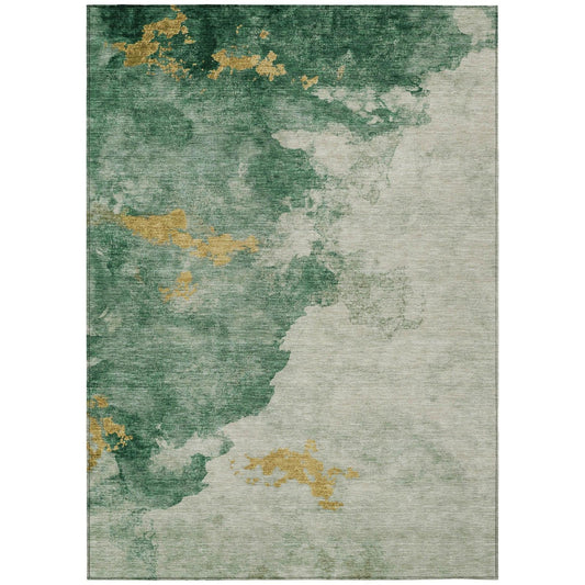 Addison Rugs Naelora Green Washable Indoor-Outdoor Rug