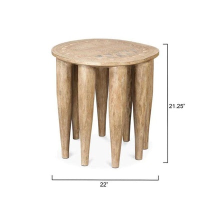 Naga Artisans Handcrafted Side Table
