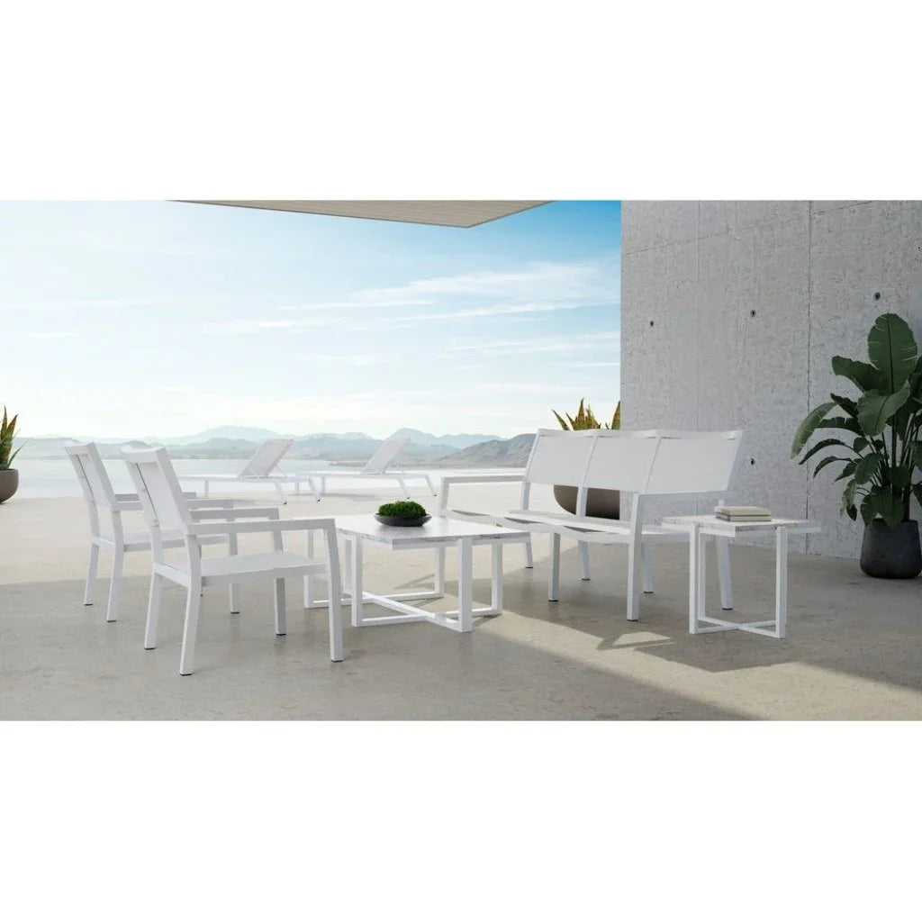 Naples Stackable Sling Outdoor Club Chair -- view 2