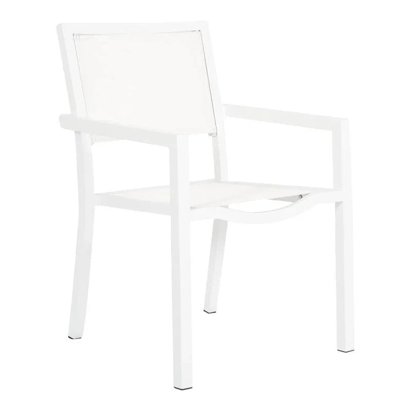 Naples Stackable Sling Outdoor Dining Chair 2PC