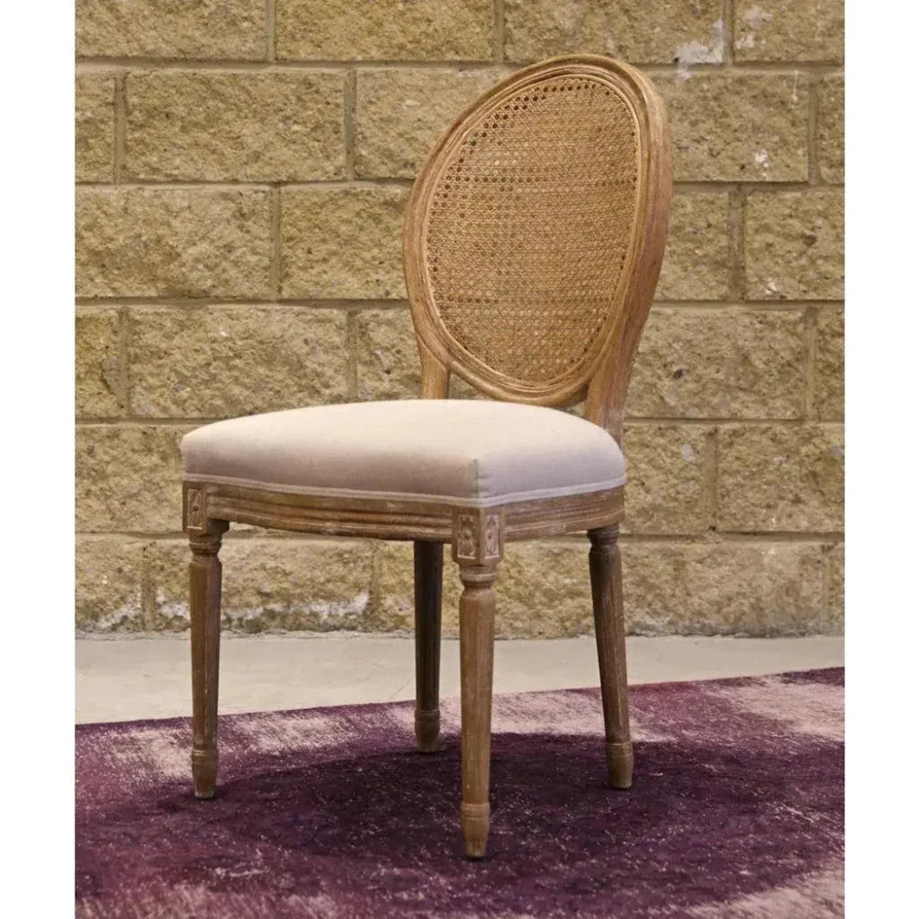 Napoleon Dining Chair with Cane Back 2PC Set - LOOMLAN - LH Imports - Dining Chairs
