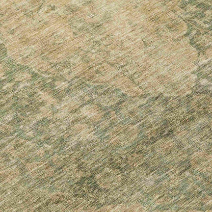 LOOMLAN Rugs Naraxa Green Washable Indoor-Outdoor Rug