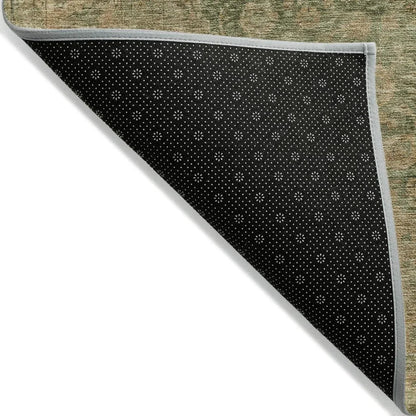 LOOMLAN Rugs Naraxa Green Washable Indoor-Outdoor Rug