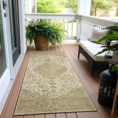 LOOMLAN Rugs Naraxa Ivory Washable Indoor-Outdoor Rug