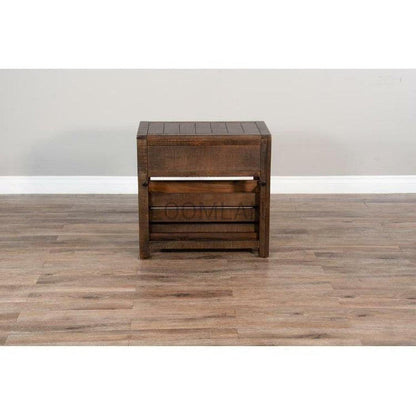 Narrow Rectangular Homestead Wood Chair Side Table Side Tables Sideboards and Things By Sunny D