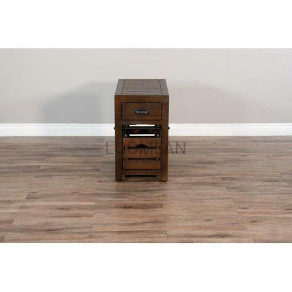 Narrow Rectangular Homestead Wood Chair Side Table Side Tables Sideboards and Things By Sunny D