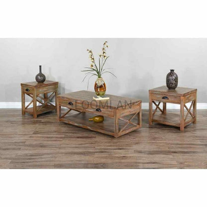 Narrow Wooden Durango Chairside Table Side Tables Sideboards and Things By Sunny D