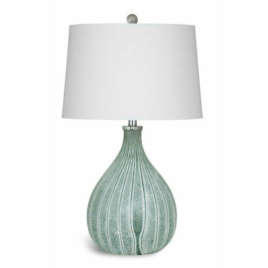 Nassau 29" Tall Glass Green Table Lamp Table Lamps Sideboards and Thangs By Bassett Mirror