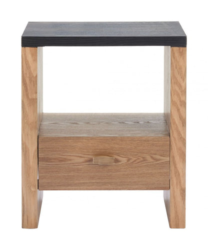 Zuo Modern Natt One Drawer Wooden Side Table