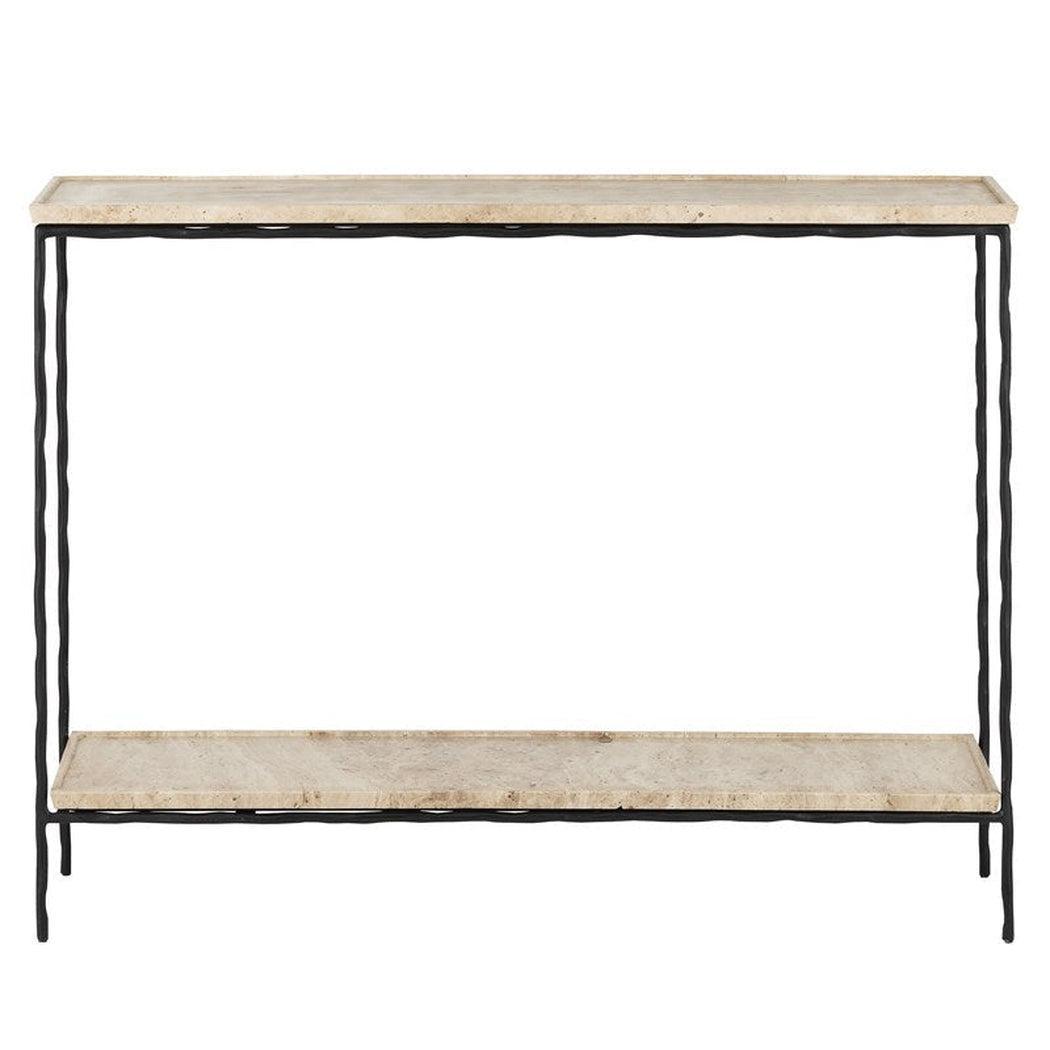 Natural Black Boyles Console Table Hiroshi Koshitaka Collection Console Tables Sideboards and Things By Currey & Co