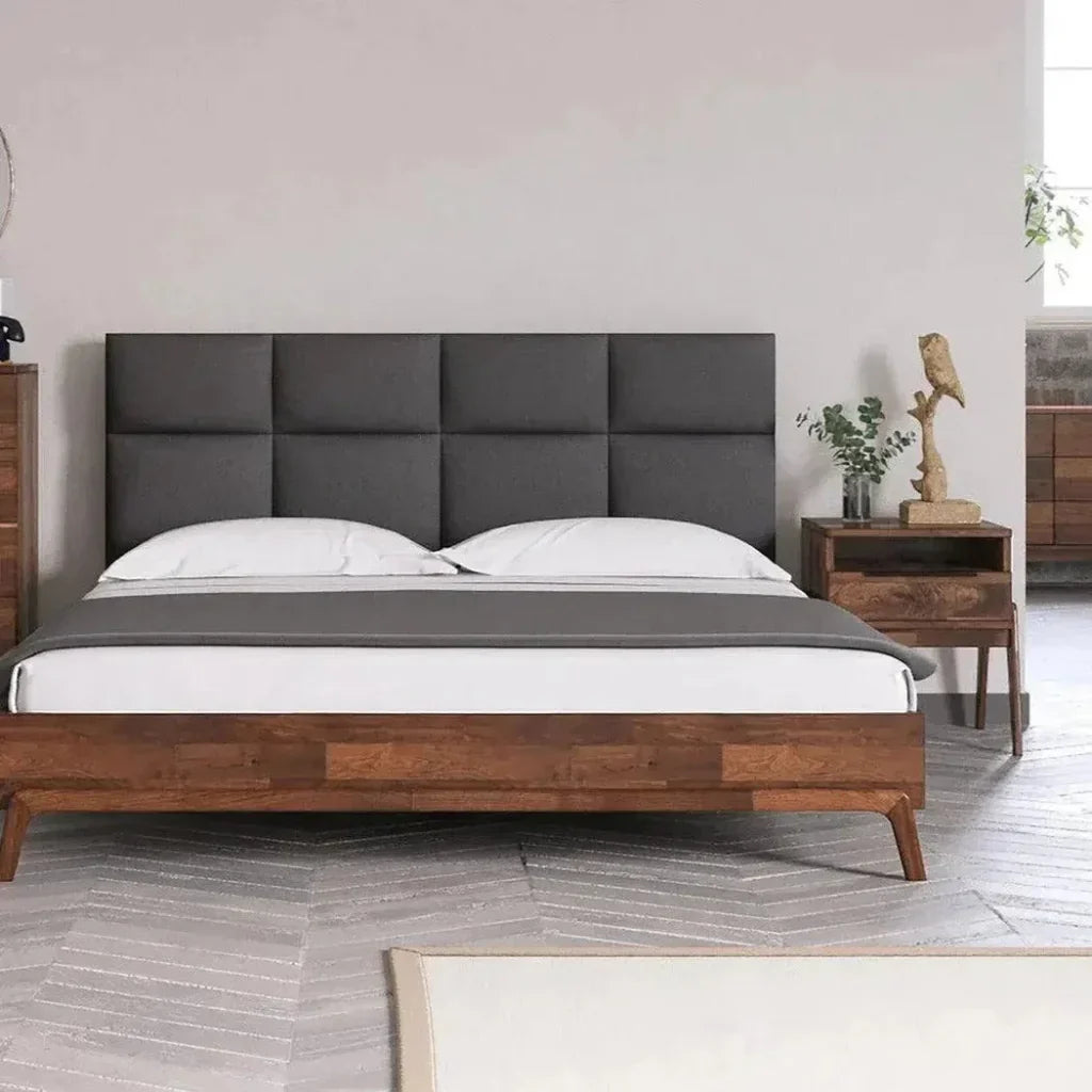 Natural Brown Solid Wood Remix Nightstand - LOOMLAN - LH Imports - Nightstands