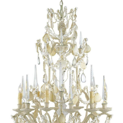 Natural Crushed Shell Buttermere Chandelier Chandeliers Sideboards and Things By Currey & Co