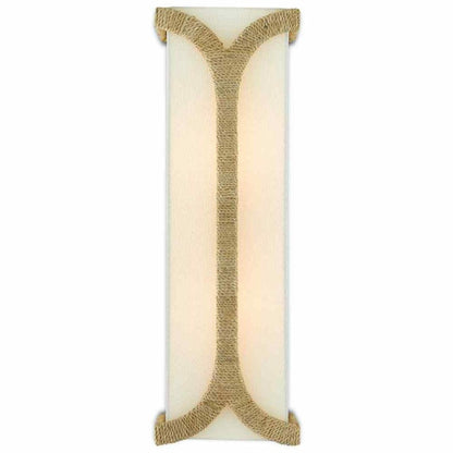 Natural Dark Gold Leaf Carthay Wall Sconce Wall Sconces Sideboards and Things By Currey & Co