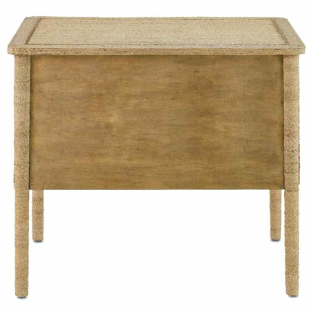 Natural Kaipo Two Drawer Chest Accent Cabinet Accent Cabinets Sideboards and Things By Currey & Co