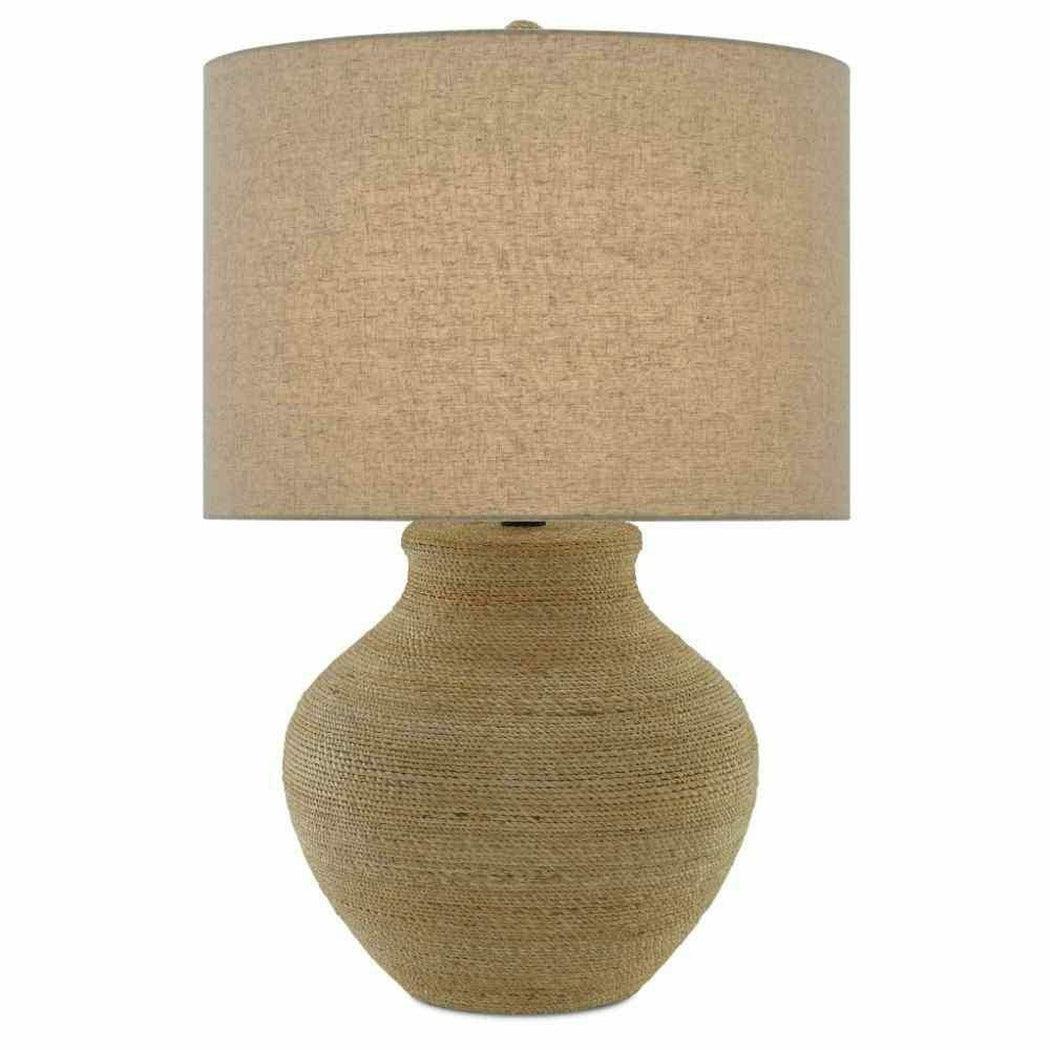 Natural Satin Black Hensen Table Lamp Table Lamps Sideboards and Things By Currey & Co