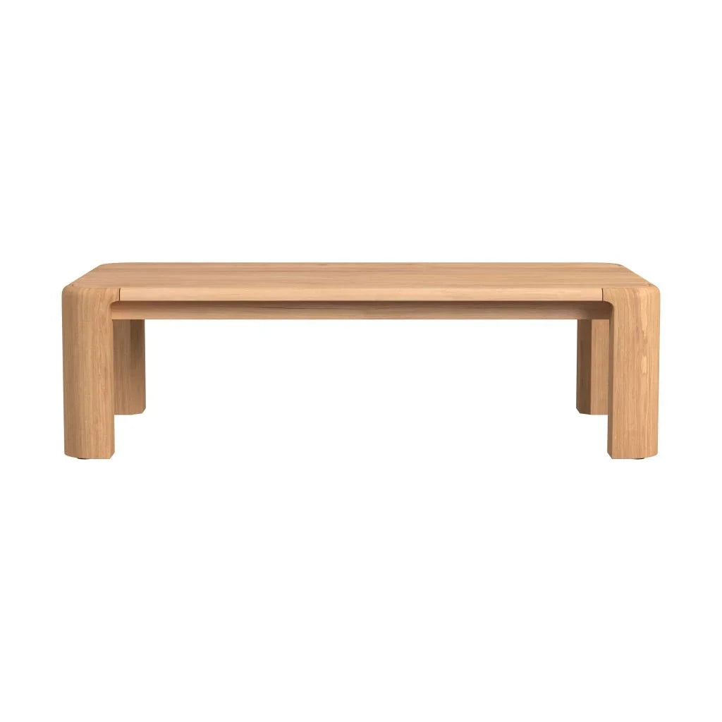 Natural Teak Outdoor Coffee Table -- view 4