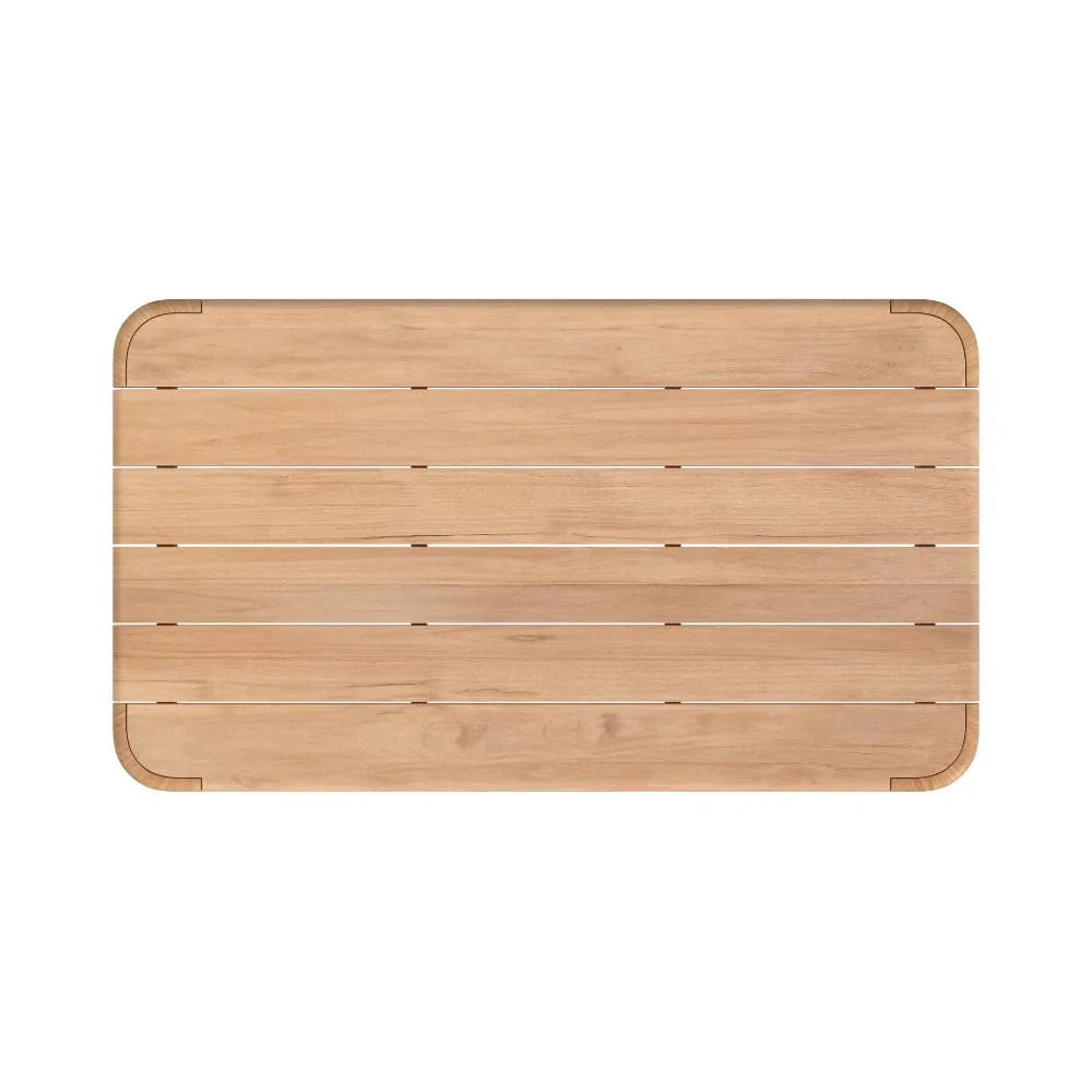 Natural Teak Outdoor Coffee Table -- view 5
