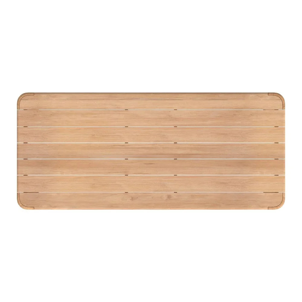 Natural Teak Outdoor Dining Table -- view 11