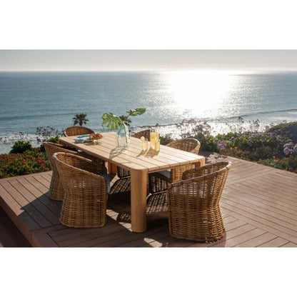 Natural Teak Outdoor Dining Table -- view 4