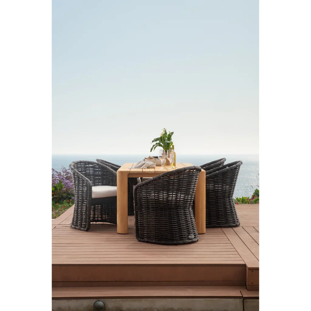 Natural Teak Outdoor Dining Table -- view 6