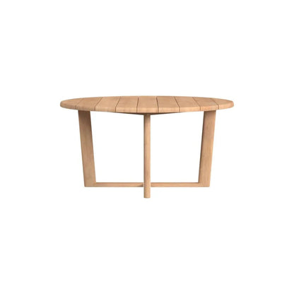 Natural Teak Round Outdoor Dining Table -- view 8