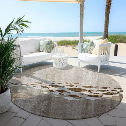 Addison Rugs Nautical Brown Washable Indoor-Outdoor Rug