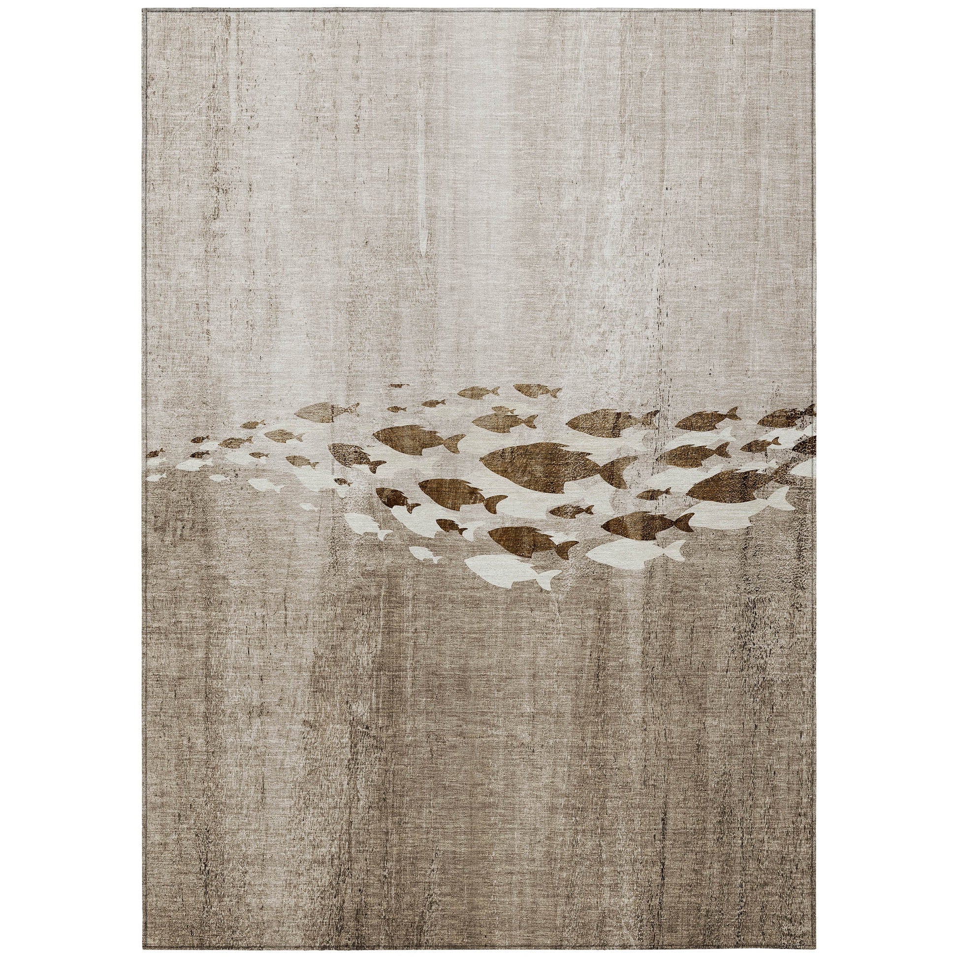 Addison Rugs Nautical Brown Washable Indoor-Outdoor Rug