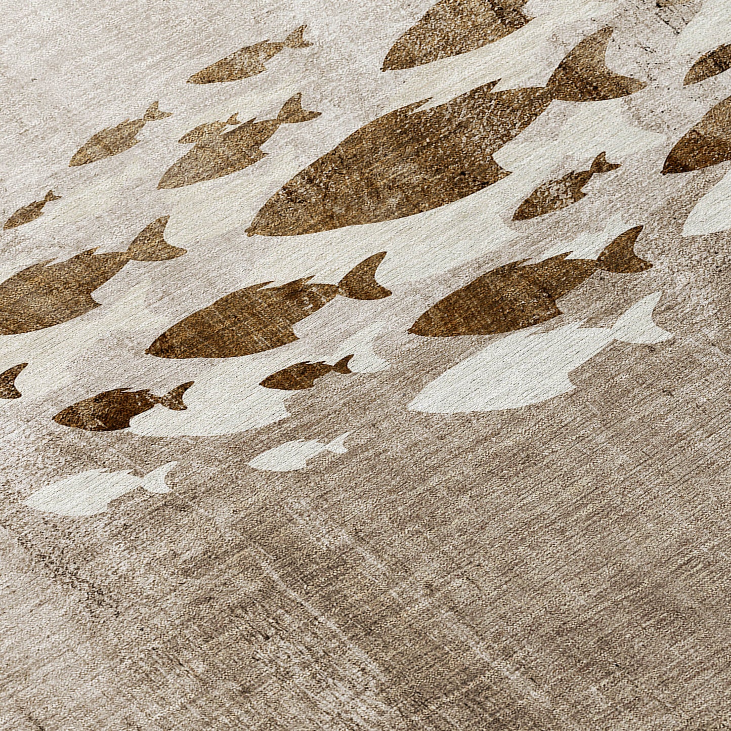 Addison Rugs Nautical Brown Washable Indoor-Outdoor Rug
