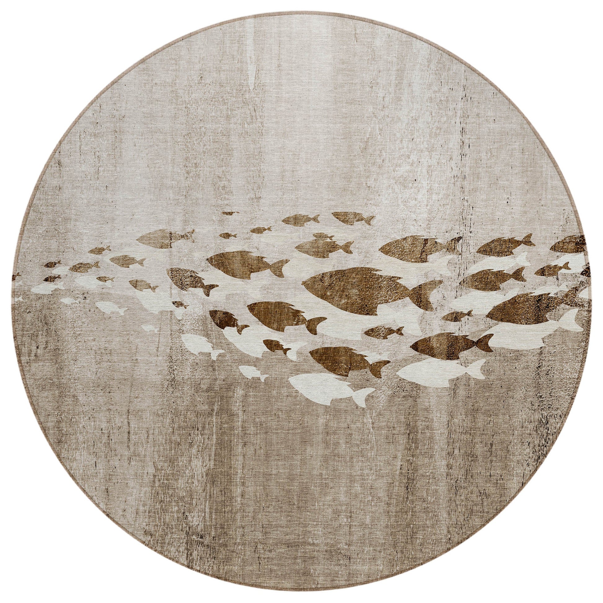 Addison Rugs Nautical Brown Washable Indoor-Outdoor Rug