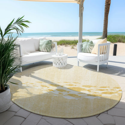Addison Rugs Nautical Gold Washable Indoor-Outdoor Rug