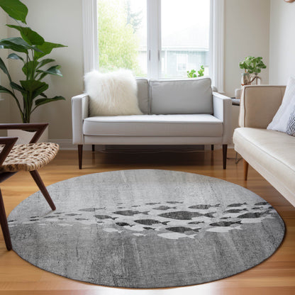 Addison Rugs Nautical Grey Washable Indoor-Outdoor Rug