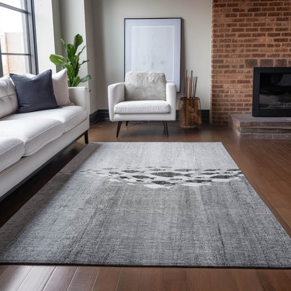 Addison Rugs Nautical Grey Washable Indoor-Outdoor Rug