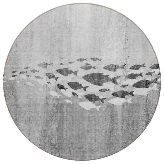 Addison Rugs Nautical Grey Washable Indoor-Outdoor Rug