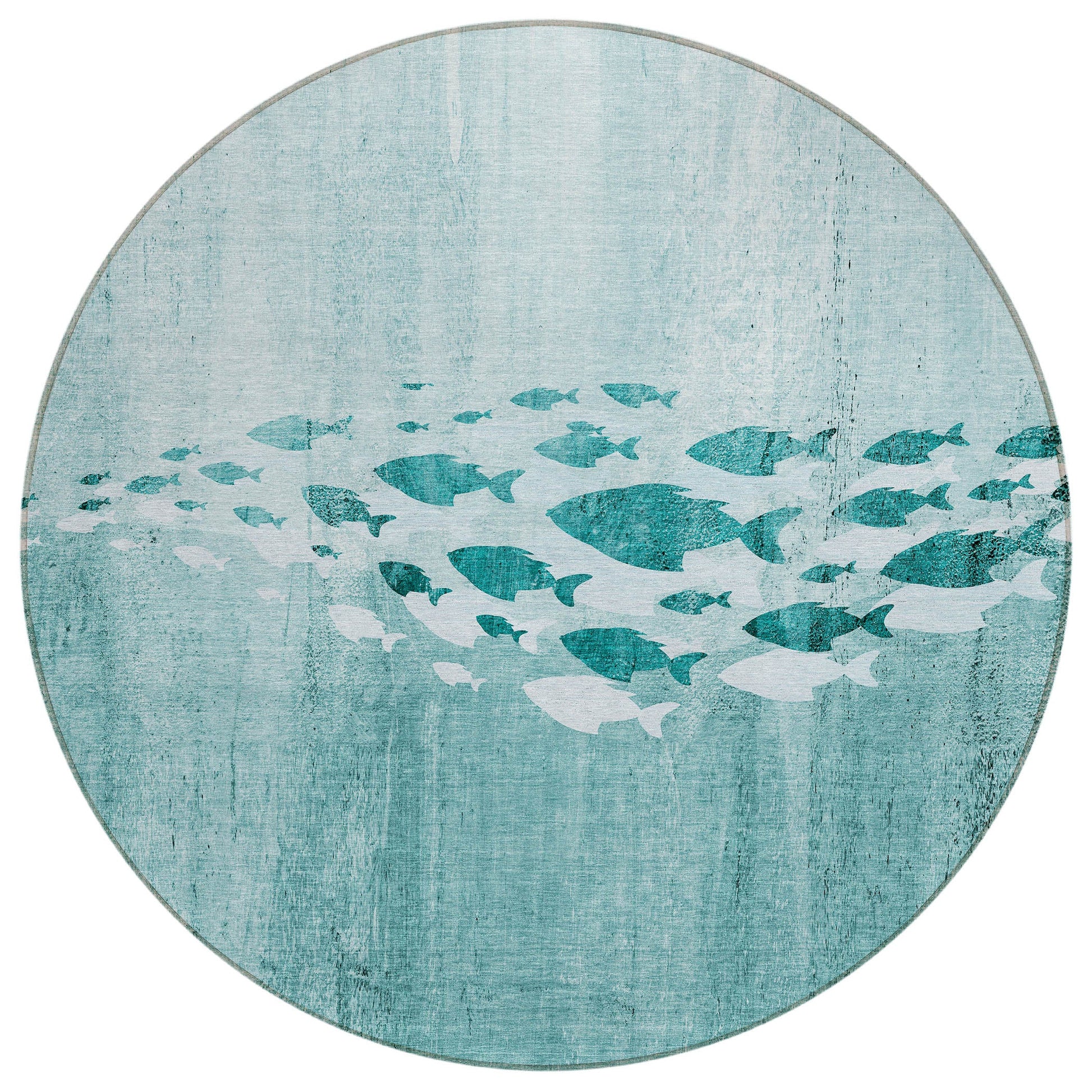 Addison Rugs Nautical Teal Washable Indoor-Outdoor Rug
