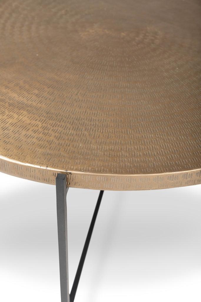 Urbia Navi Reclaimed Cast Aluminum Round Coffee Table
