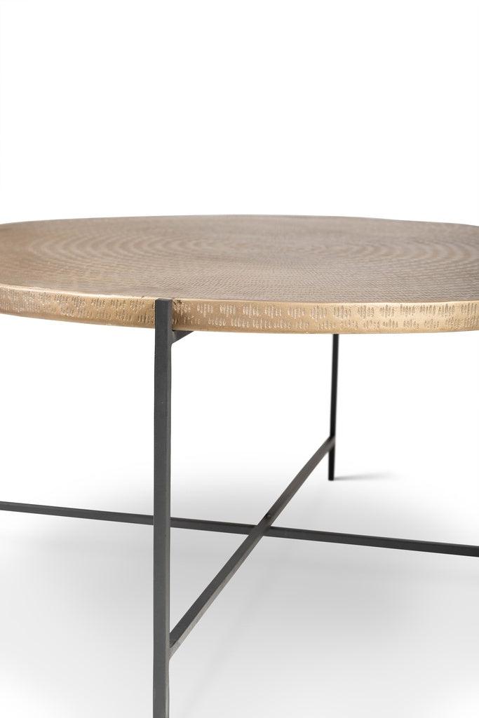 Urbia Navi Reclaimed Cast Aluminum Round Coffee Table