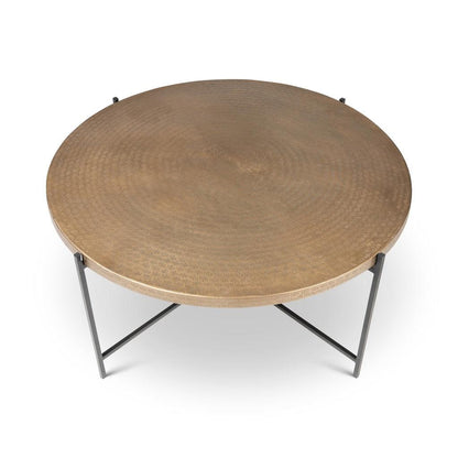 Urbia Navi Reclaimed Cast Aluminum Round Coffee Table