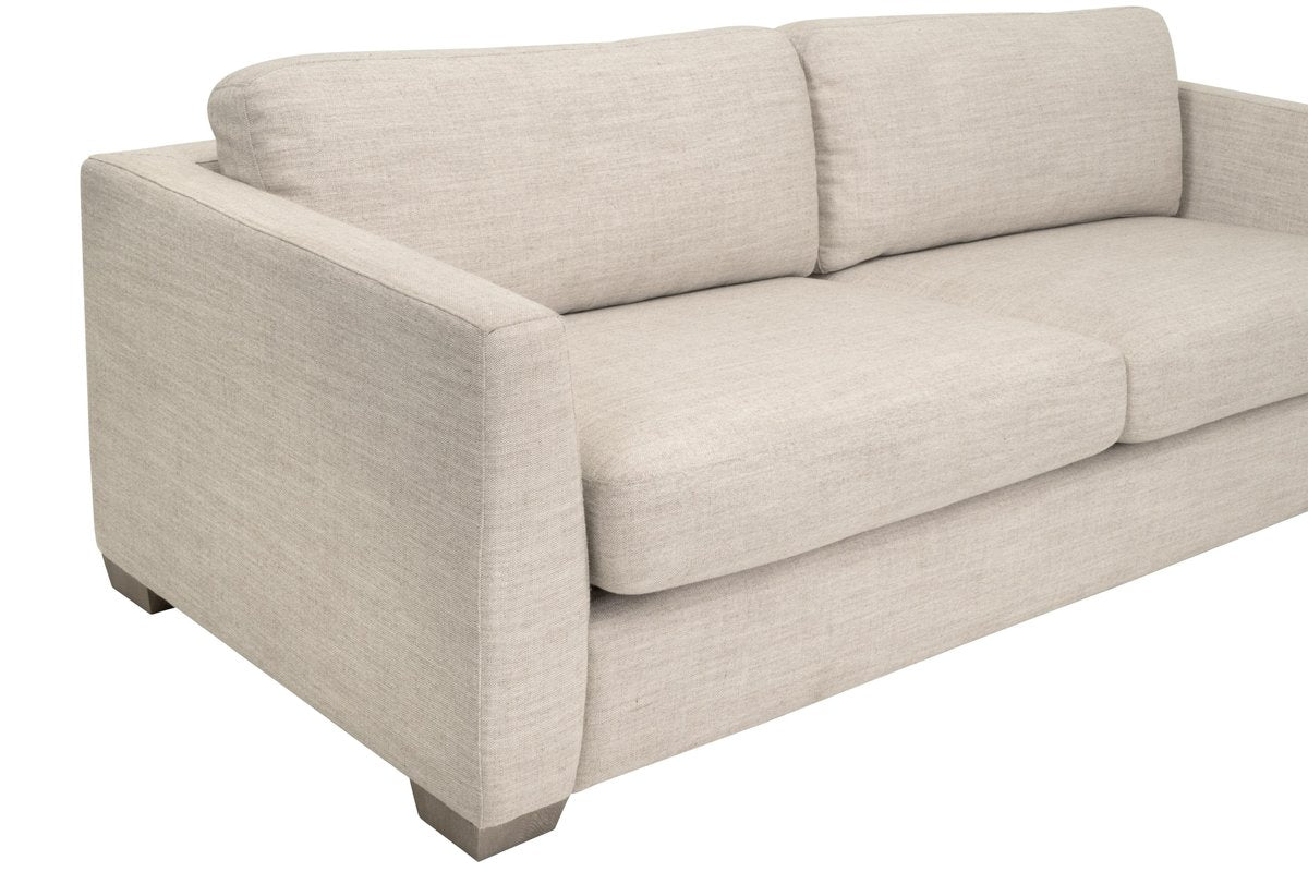 Essentials For Living Neiman 95" Taper Arm Top Grain Leather Sofa