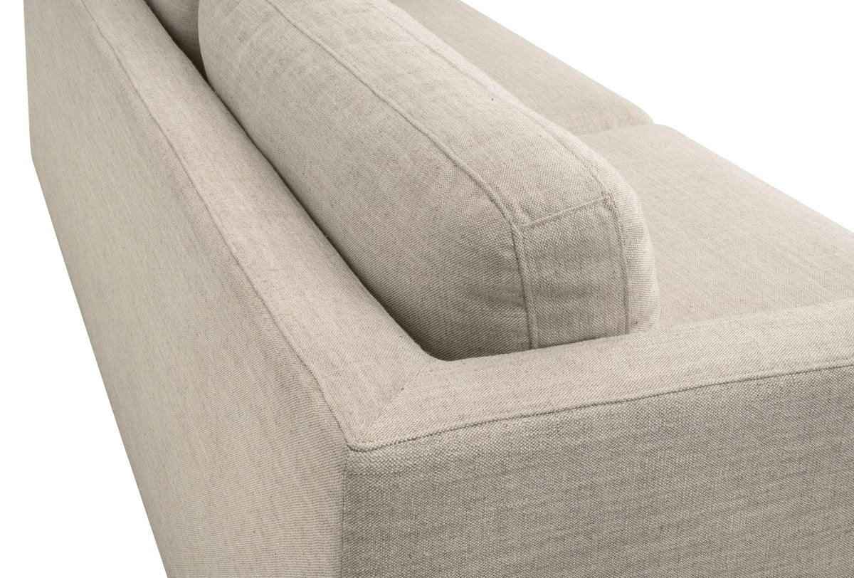 Essentials For Living Neiman 95" Taper Arm Top Grain Leather Sofa