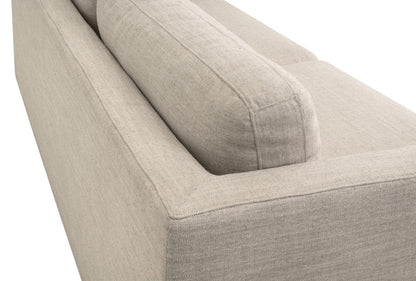 Essentials For Living Neiman 95" Taper Arm Top Grain Leather Sofa