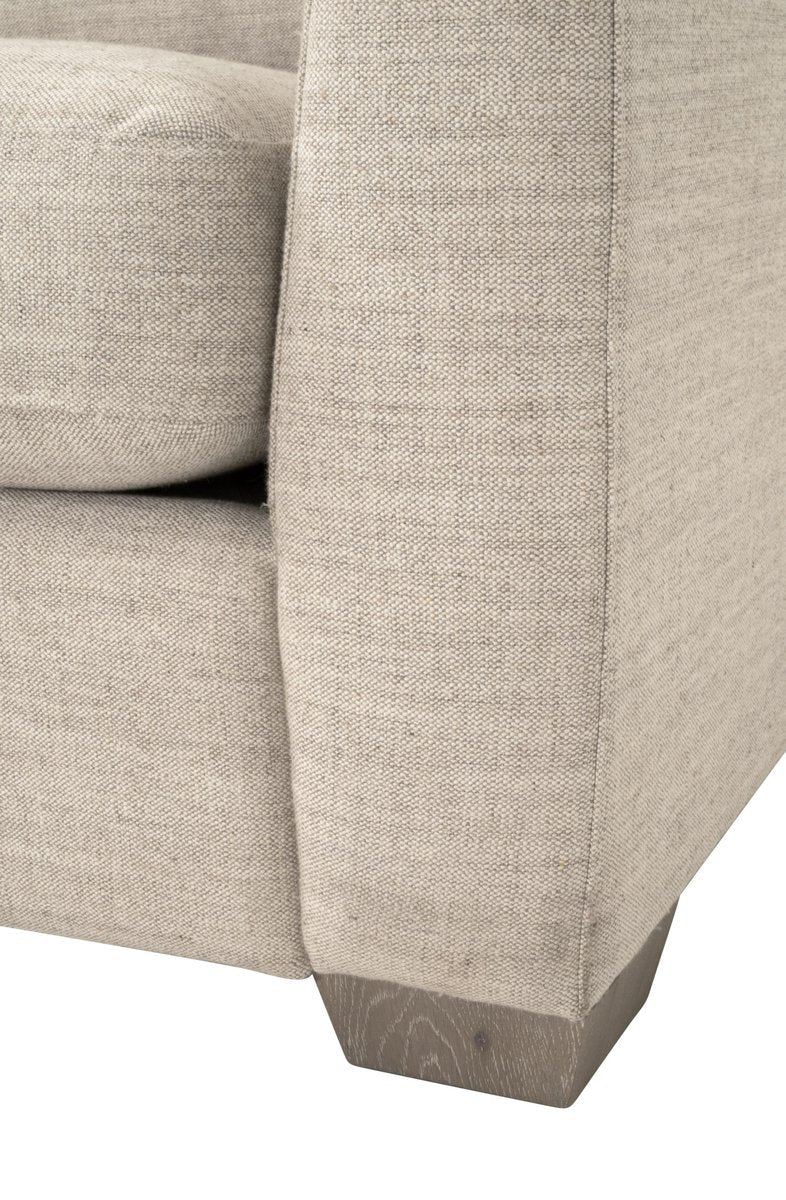 Essentials For Living Neiman 95" Taper Arm Top Grain Leather Sofa