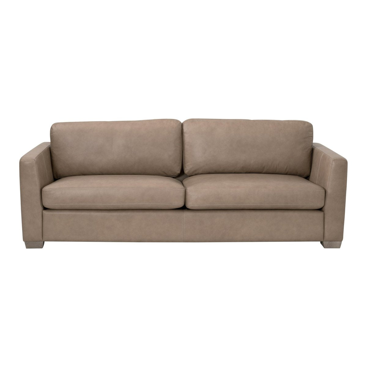 Essentials For Living Neiman 95" Taper Arm Top Grain Leather Sofa