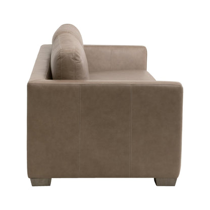 Essentials For Living Neiman 95" Taper Arm Top Grain Leather Sofa